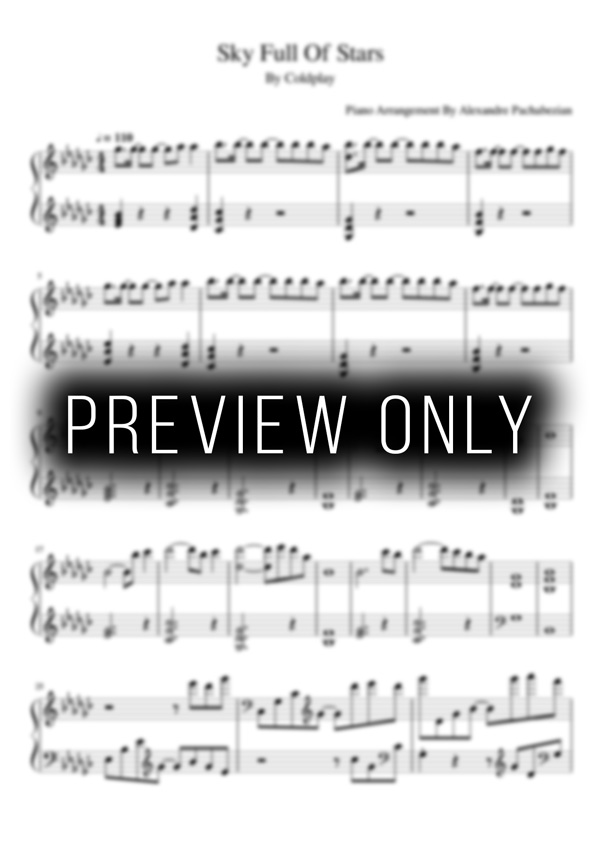 Sky-full-of-stars-piano-sheet-preview