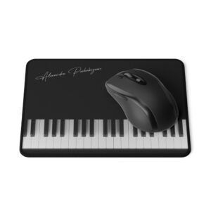(Us, Uk, AU & NZ Customers) Black Mouse Pad with keys & Alexandre Pachabezian signature