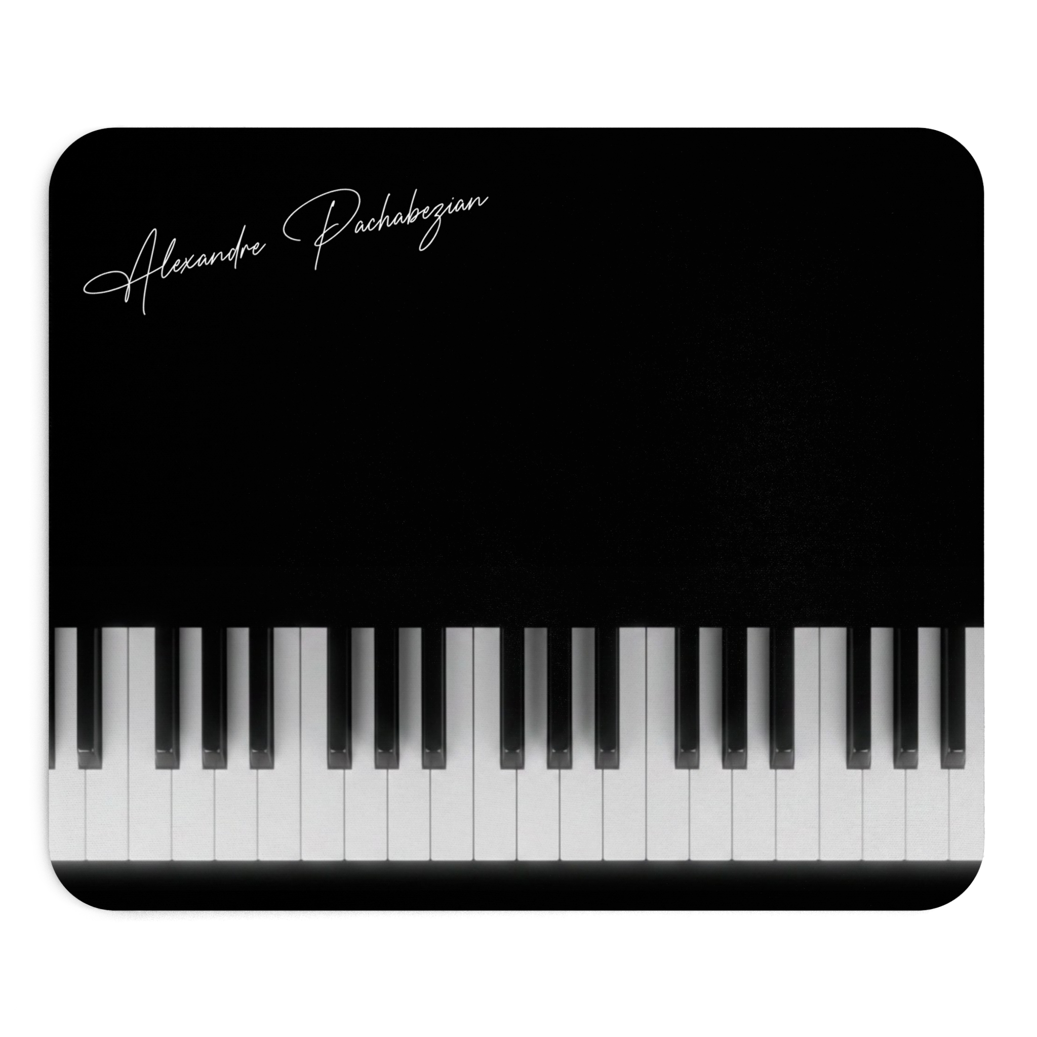 (EUR) Black Mouse Pad with keys & Alexandre Pachabezian signature – Image 2